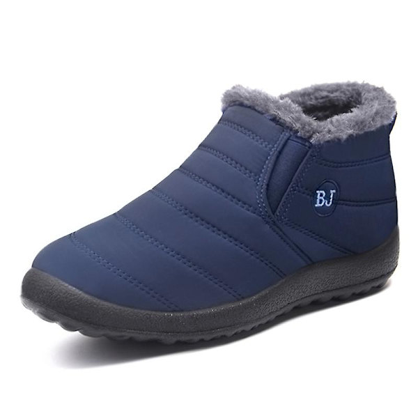 Snöskor för män varma ankelstövlar Halkskydd vinter utomhus casual 2Lm751 Blue 41