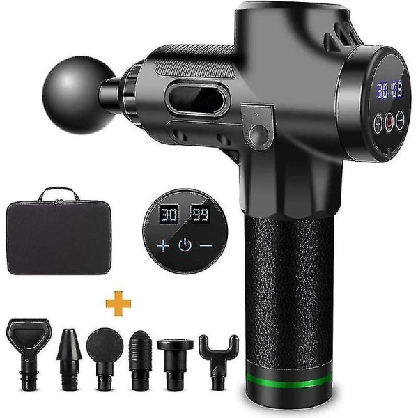 Massage Pistol 30 Speeds Lcd Massage Gun Muscle Black Gun Massage Mg47229