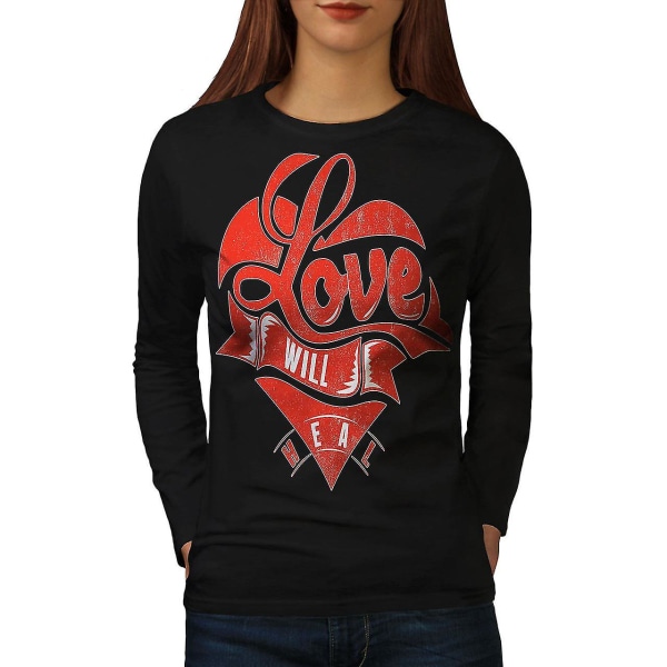 Love Will Heal Women Blacklong Sleeve T-shirt | Wellcoda XL