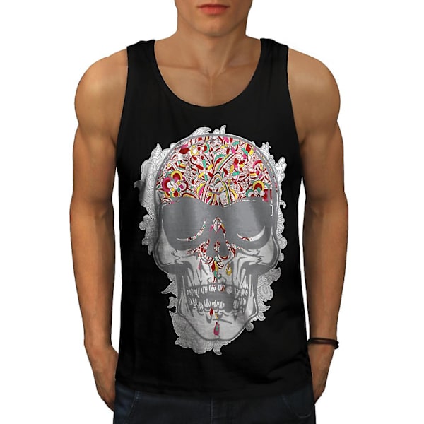 Face Head Skull Herr Blacktank Top M