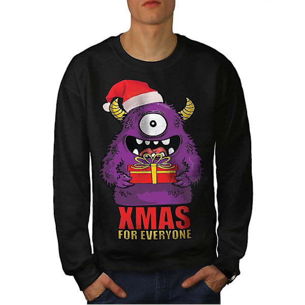 Xmas Monster Men Blacksweatshirt M