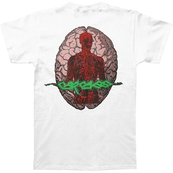 Carcass Herr Anatomical Head Vit T-shirt Vit 2XL