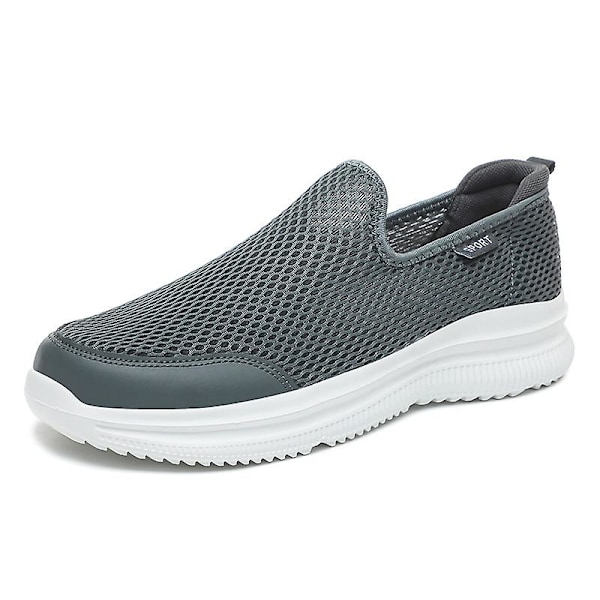 Herr Loafers Lätt att gå Andas sommar Bekväma casual Herr Sneakers 2Ga209 DarkGray 41