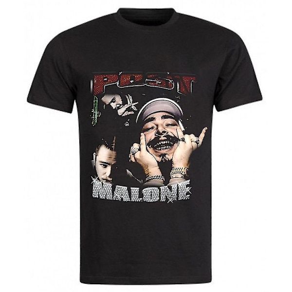 Post Malone T-shirt Noir Vintage Tour Kläder L