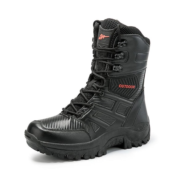 Military Boot Combat Herr Stövlar Tacticalhane Shoes Work Safety Shoes S203 Black 40