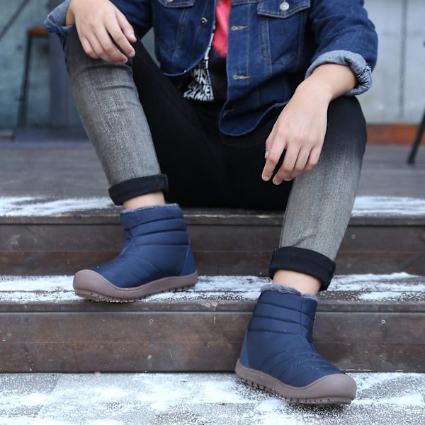 Vintersnöskor för män Halkfri Casual Lätt vandringskänga 1978 Blue 41