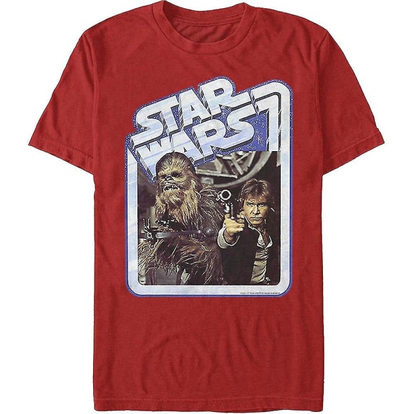 Vintage Chewbacca och Han Solo Star Wars T-shirt kläder L