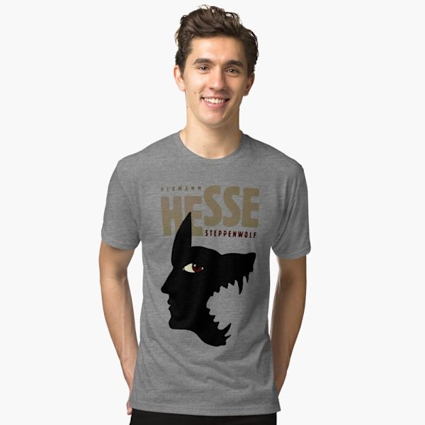 Hermann Hesse Tri-blend T-shirt Grey L_Front
