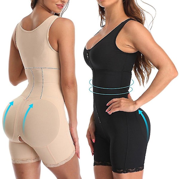 Fajas Dambindare Och Shapers Waist trainer Korsett Butt Lifter Bantning Underkläder Bodyshaper Underkläder Modellering Strap Mage,beige 5XL