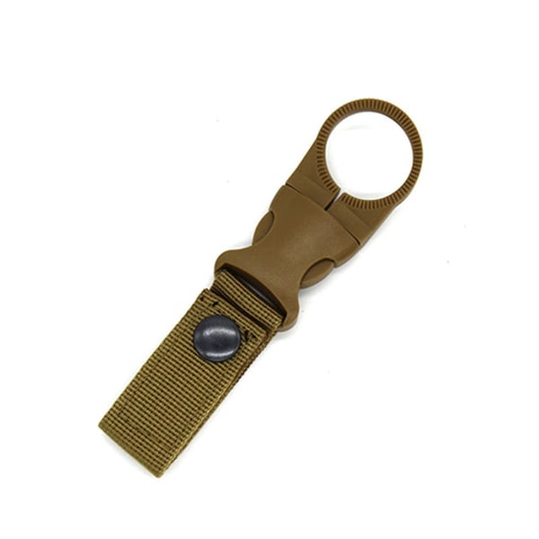Vattenflaska Utomhus bärbar vattenflaska Ringhållare Spänne Hängande vattenflaskhållare krok Khaki
