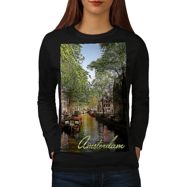 Canal Tree Amsterdam Långärmad T-shirt för kvinnor 3XL