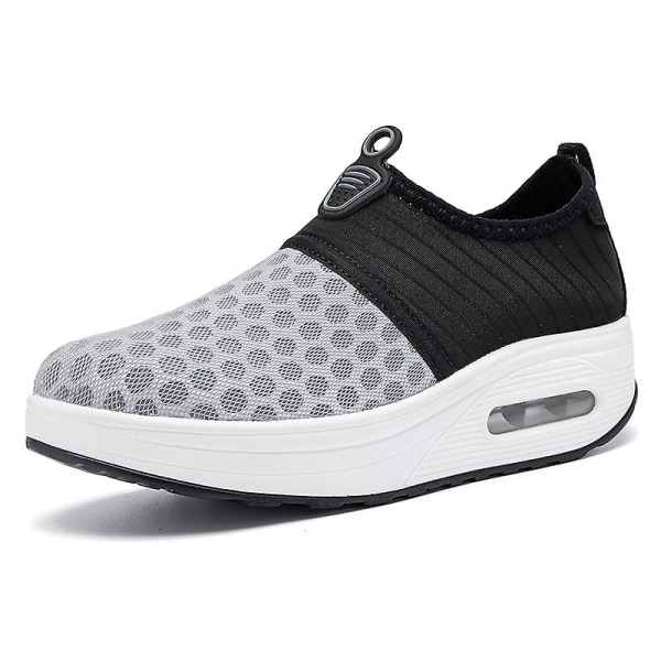 Damsneakers Andningsluftkudde Sportlöparskor 223 Gray 36