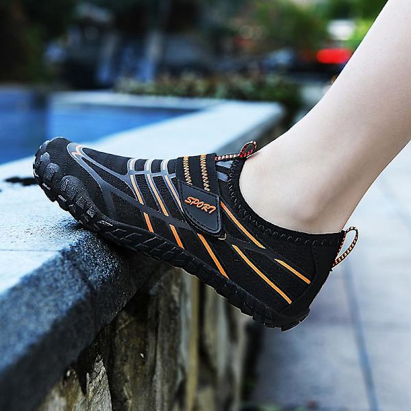 Vattenskor för barn River Walking Shoes Quick Dry River Sea Aqua Sneakers Strandskor 23 Black 33