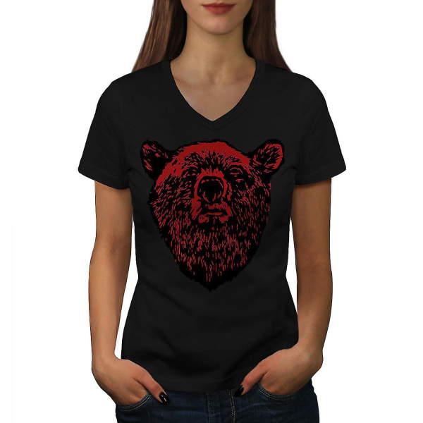 Bear Face Wild Women T-shirt XL