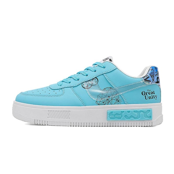 Herr Sneakers Andas Dam Skateboard Skor Löparskor Yjf076 Cyan 43