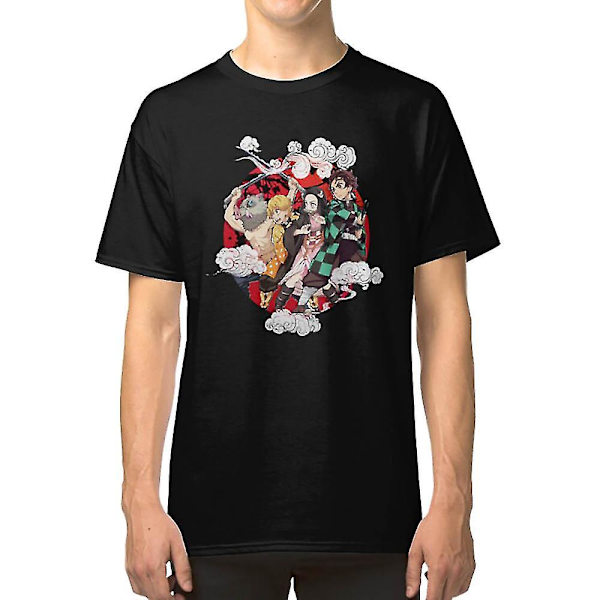 Klassisk Dark Fantasy Anime Demon Slayer Characters T-shirt M