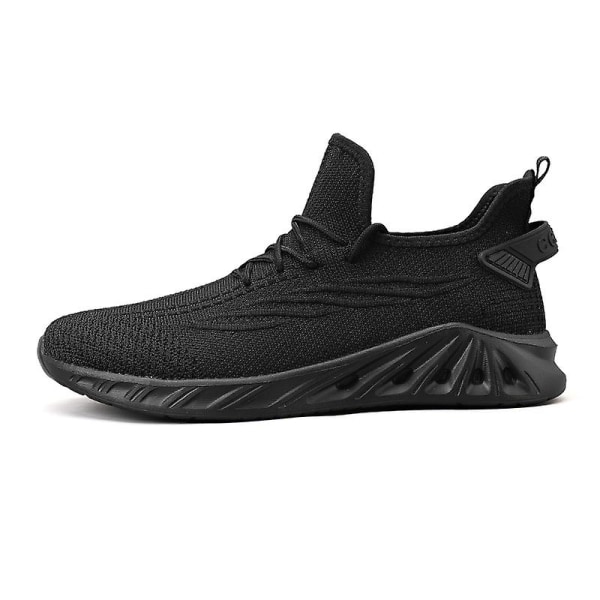 Sneakers för män Löpartennisskor Lättviktsventilerande Sport Athletic 3Cc121 Black 39