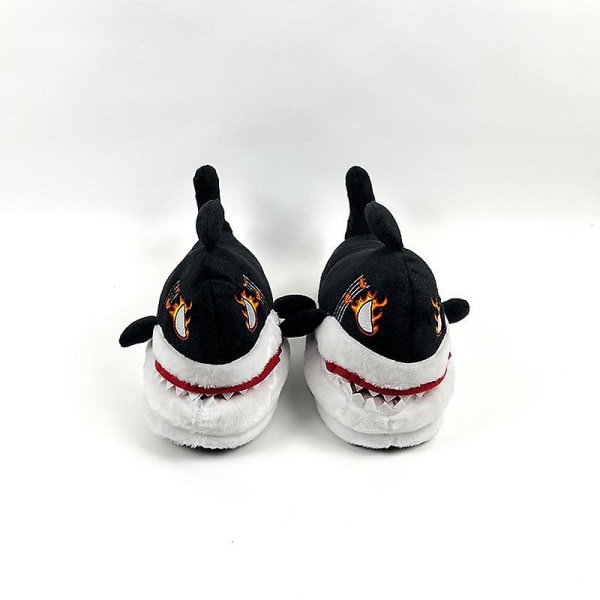 Tecknad Shark Bomulttofflor Vinter inomhus utomhustofflor för kvinnor 2Lyj01 41