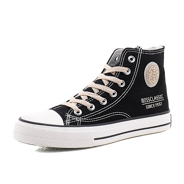 Herr Dam Canvas Skor Casual High Top Andas Sportskor Yj7900 BlackBrown 44