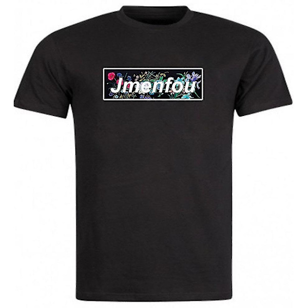 Jmenfoujmenfiche T-shirt Noir Jmenfou Flower Box M