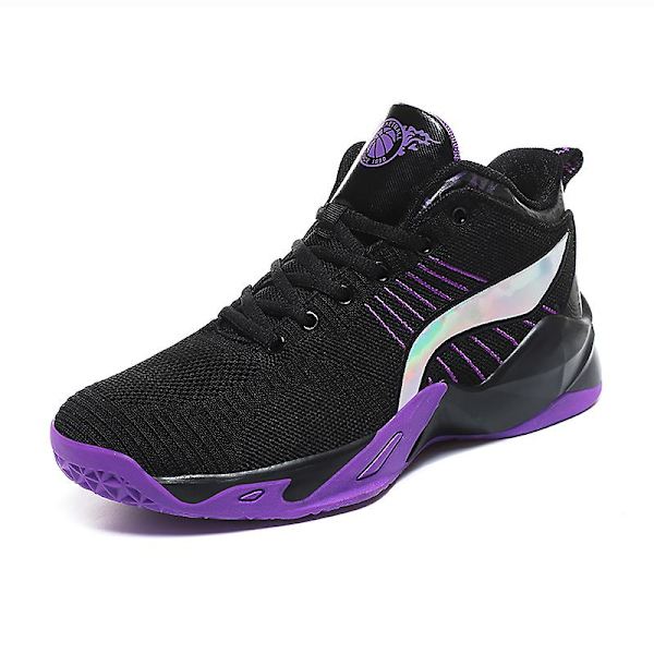 Basketskor för män Aldult Bekväma Sneakers Utomhussportskor 3B9600 Black 43