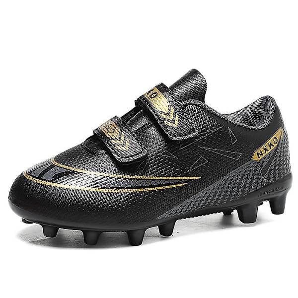 Fotbollsskor för barn Pojkar Flickor Fotbollsskor Grästräning Sport Skor Sneakers Yj6210A Black 32