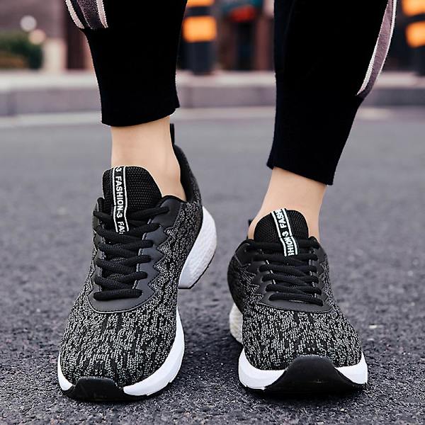 Herrsneakers Andas löparskor Mode Damsportskor 04 Black 41