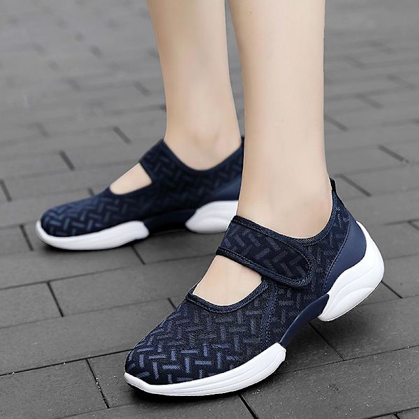 Kvinnors casual Andas och mjuka skor Fr2006 Blue 38