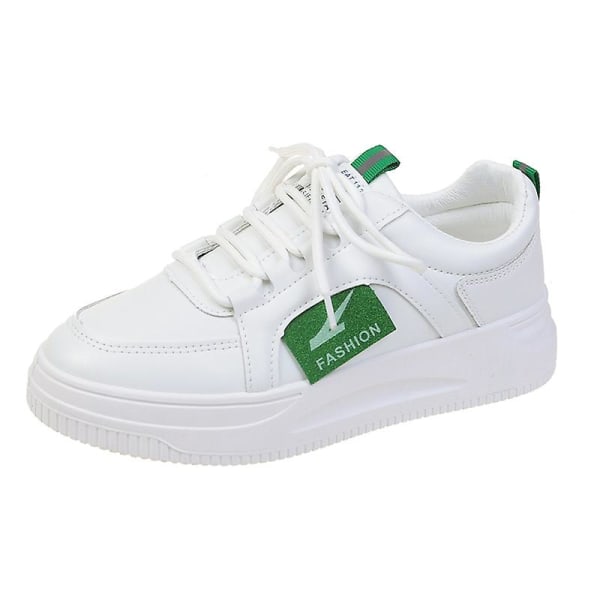 Dam Sneakers Andas löparskor Mode Sportskor Yjf50 WhiteGreen 35