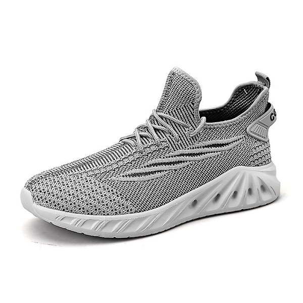 Sneakers för män Löpartennisskor Lättviktsventilerande Sport Athletic 3Cc121 Gray 41
