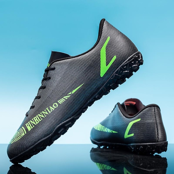 Fotbollsskor för män Halkfria fotbollsskor Klossar Gräs Fotbollssneakers Yj1899 Black 44