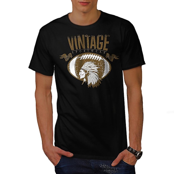 Amerika fotbollslag herr svart t-shirt M