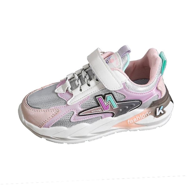Barn Sneakers Andas löparskor Mode Pojkar Flickor Sportskor 3Au8909 Pink 28