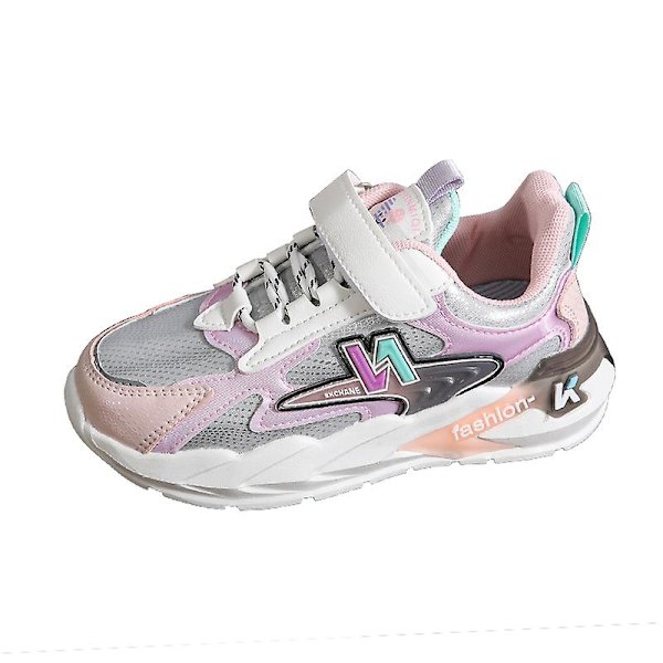 Barn Sneakers Andas löparskor Mode Pojkar Flickor Sportskor 3Au8909 Pink 34