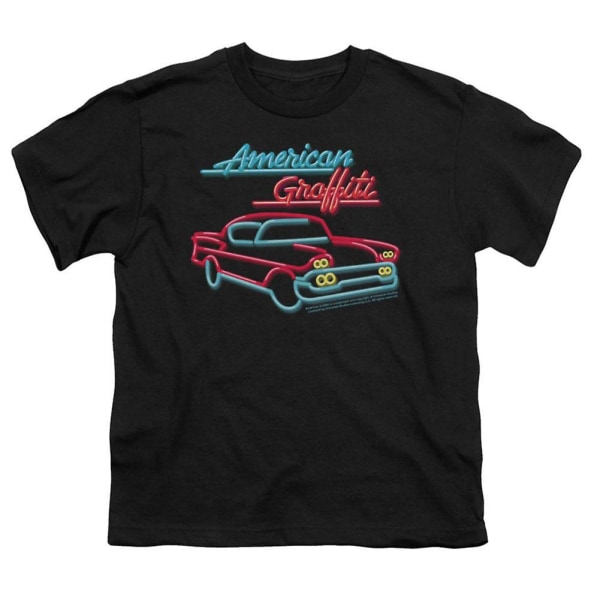 Amerikansk graffiti neon T-shirt L