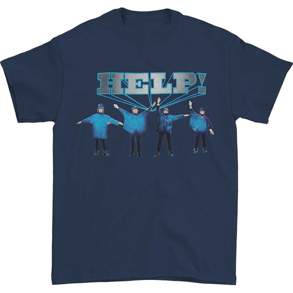 Beatles hjälp! Silver T-shirt L