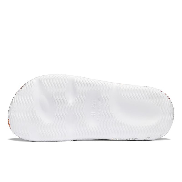 Strandtofflor för män Modesandaler Utomhus Halkfria inomhusskor 3B2101-5 White 43