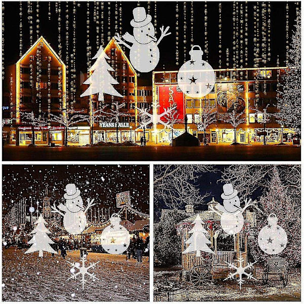 Vattentät Ip44 Utomhus/inomhus 4w 4 LEDs Färgglad Led Projektor Jul