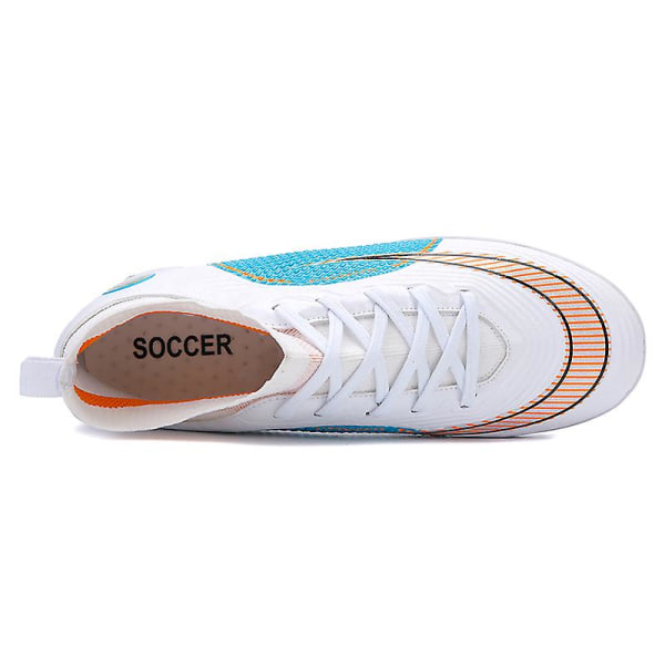 Fotbollsskor för män Halkfria fotbollsskor för herr Gräs Fotbollssneakers Yj777-1 White 39