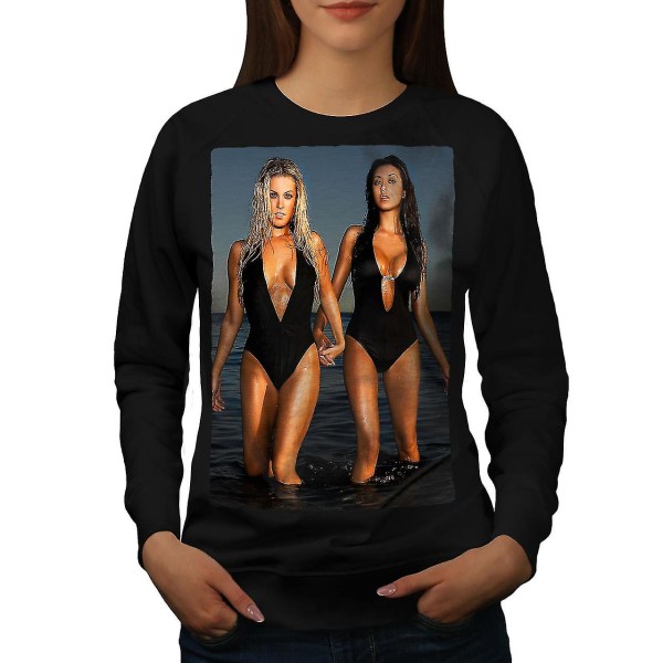 Hot Bikini Girl Sea Women Sweatshirt M