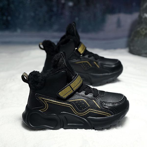 Barn Sneakers Andas löparskor Mode Pojkar Flickor Sportskor 3Azr2917 Black 34