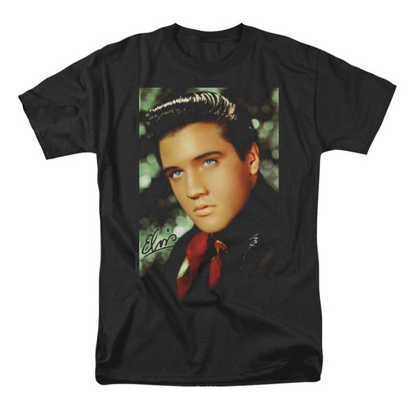 Elvis Presley Röd Scarf T-shirt XL