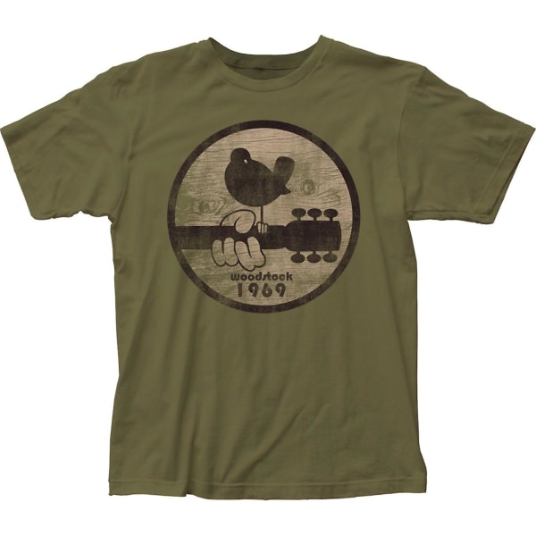 Woodstock T-tröja Woodstock 1969 T-tröja Army Green L