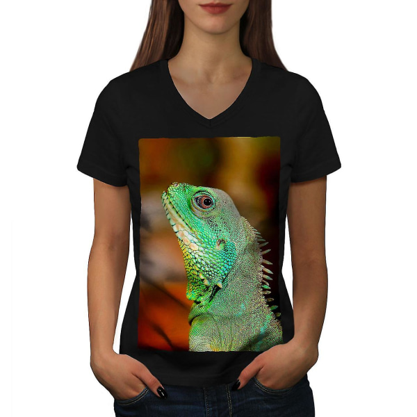 Chameleon Photo Women T-shirt XXL