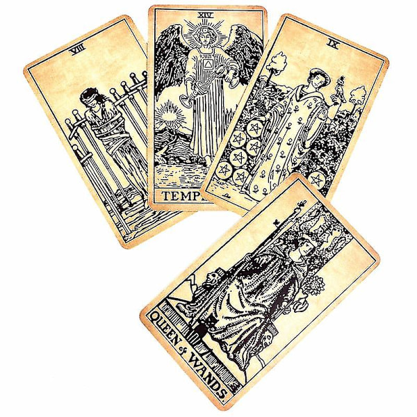 The New Tarot Collection Cards Klassiska brädspel Fantasifullt Oracle Divination Desk-spel med pdf-guidebok78st Tt111