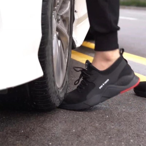 Män Lätt punkteringsbeständig säkerhetsarbetsskor Sneakers 3C8186 43