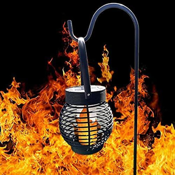 Hängande Solar Lykta Flamljus Utomhus Hängande Lyktor Solar Ficklampor Landskap Dekorativa