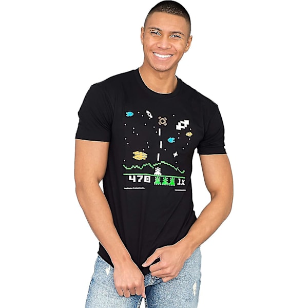 The Big Bang Theory Sheldon Cooper Astrosmash Video Game Svart T-shirt för vuxna M