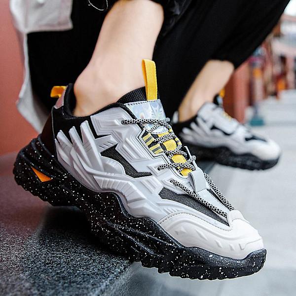 Basketskor för män Sneakers Sportskor som andas Y09 White 41