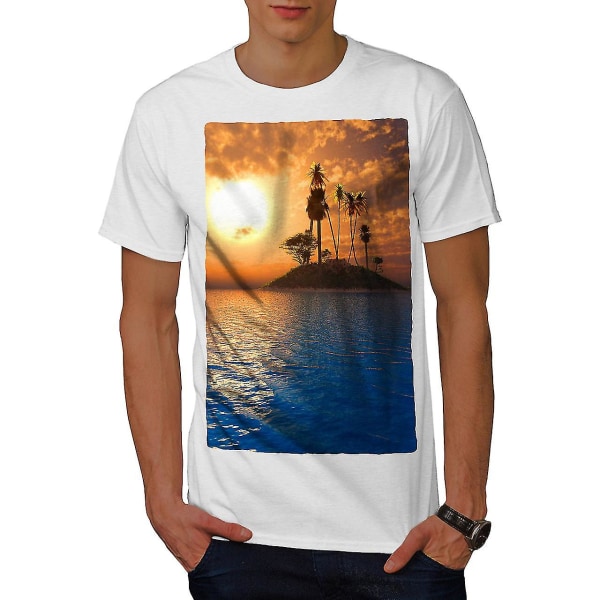 Ocean Island Sun Nature Men Whitet-shirt M